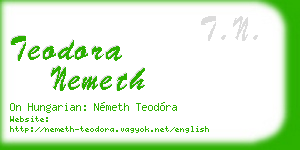 teodora nemeth business card