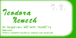 teodora nemeth business card